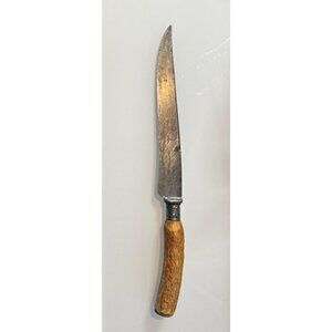 Vintage Carving Fillet Knife 9" Antler Landers‎ Frary Clark Sterling Handle Band